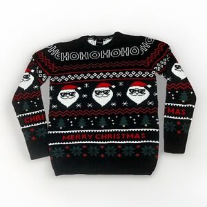 Jake Austin Ugly Christmas Sweater Santa "HO HO HO" Unisex XS